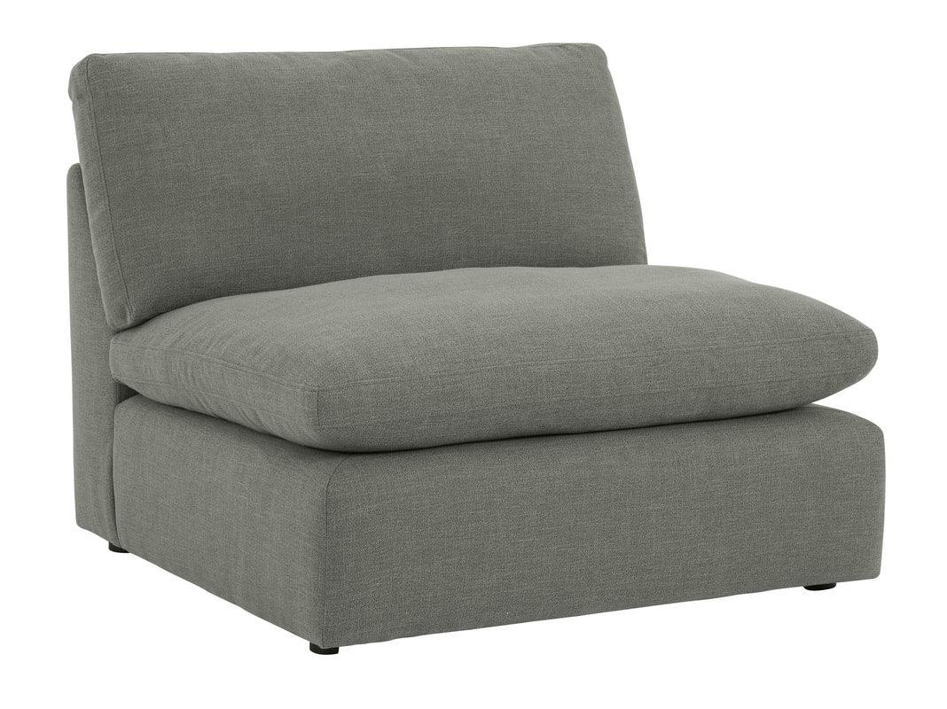Elyza Gray Modern Contemporary Traditional Sleek Fabric Sectional Oversized, High Quality Sofaloveseat - Ella Furniture