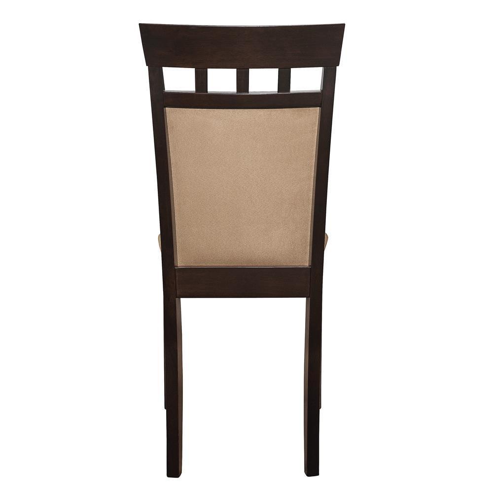 Gabriel Upholstered Side Chairs Cappuccino And Tan (Set Of 2) - Ella Furniture