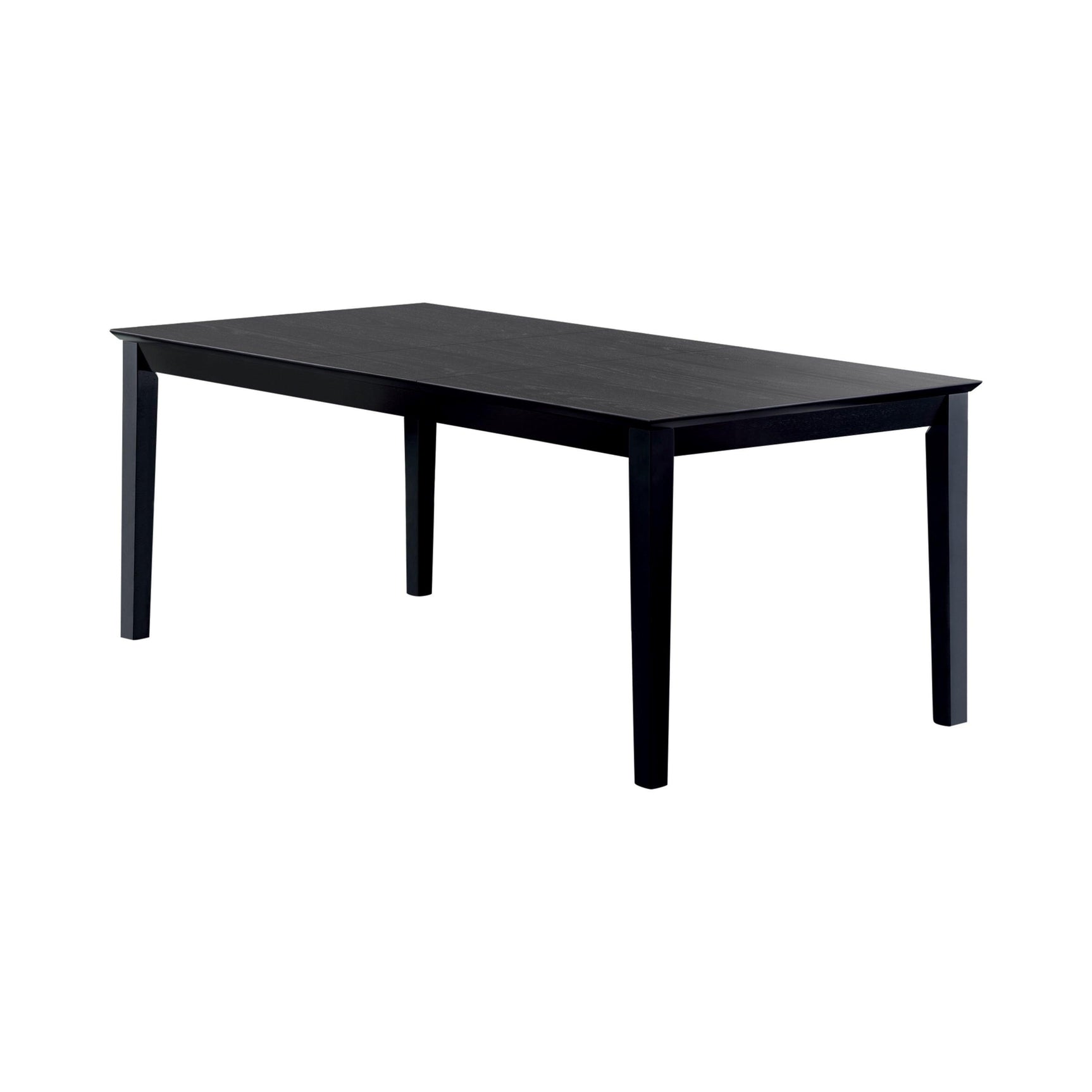 Louise Rectangular Dining Table With Extension Leaf Black - Ella Furniture