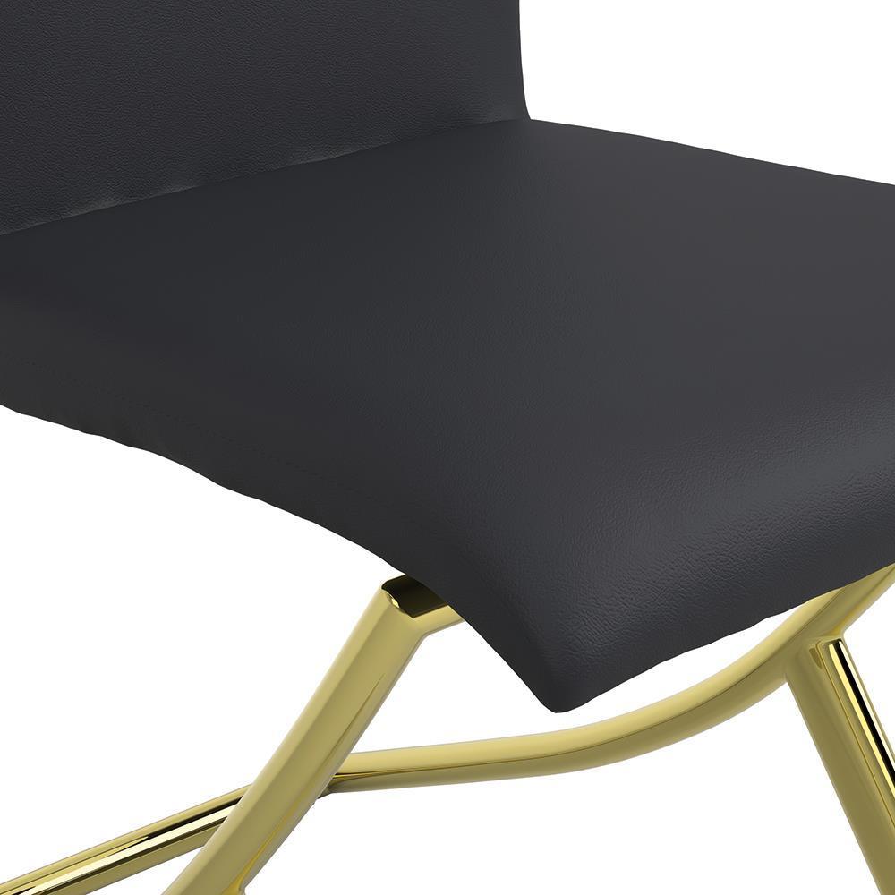 Carmelia Upholstered Side Chairs Black (Set Of 4) - Ella Furniture