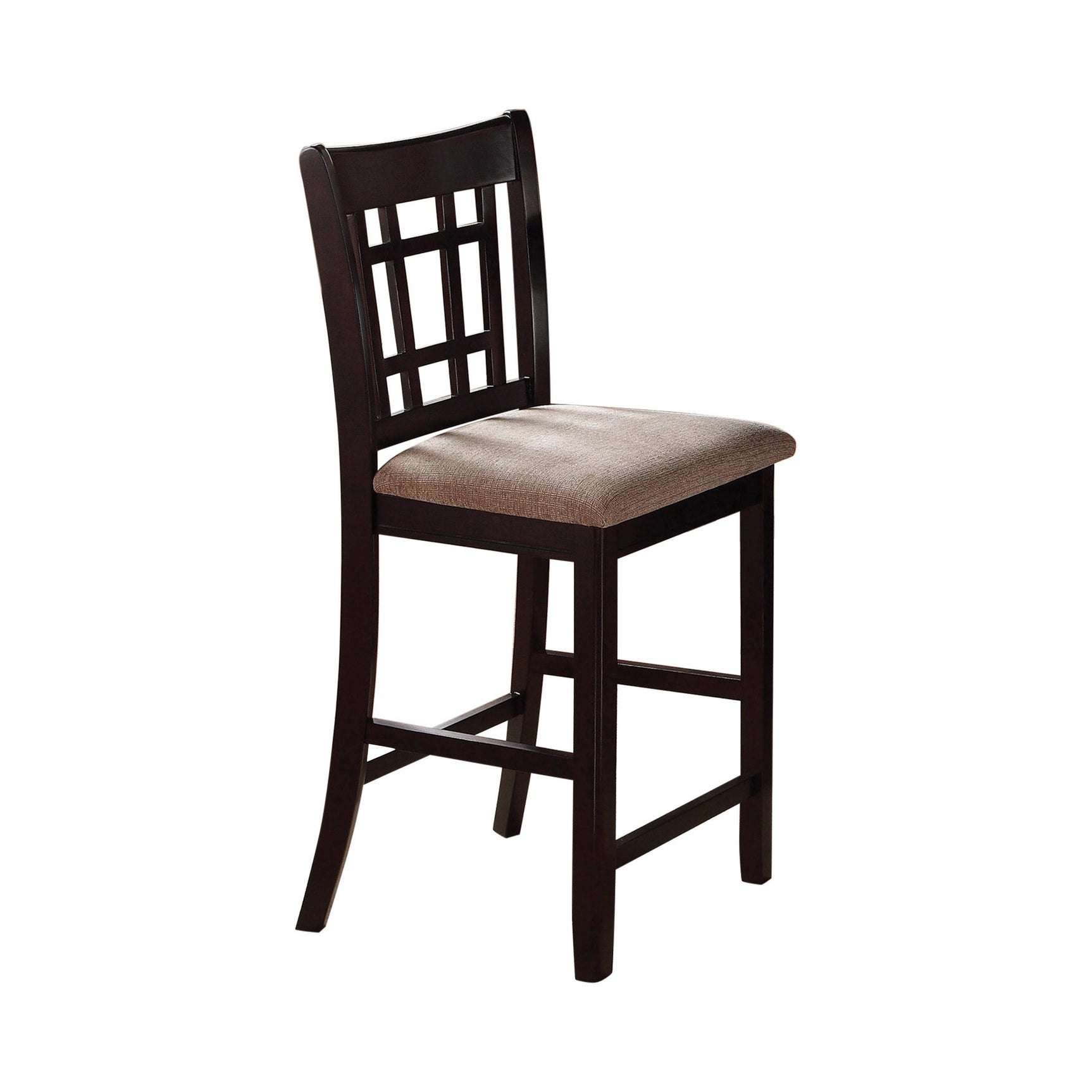 Lavon Oval Counter Height Table Light Chestnut And Espresso - Ella Furniture