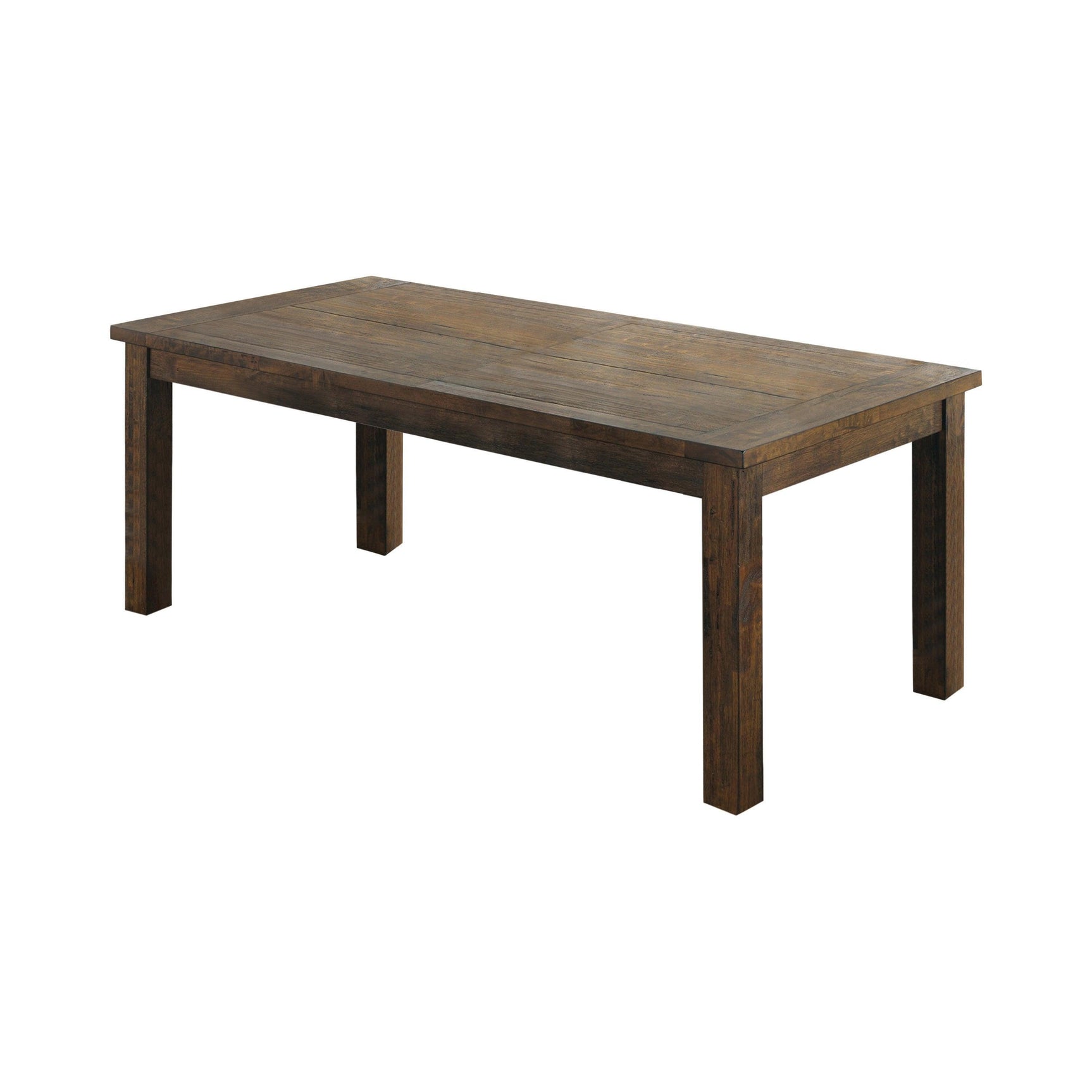Coleman Rectangular Dining Table Rustic Golden Brown - Ella Furniture