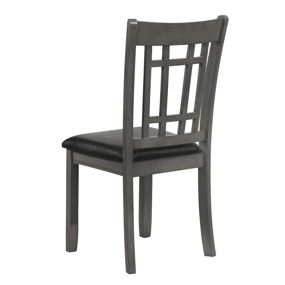 Lavon Padded Dining Side Chairs Espresso And Medium Grey (Set Of 2) - Ella Furniture