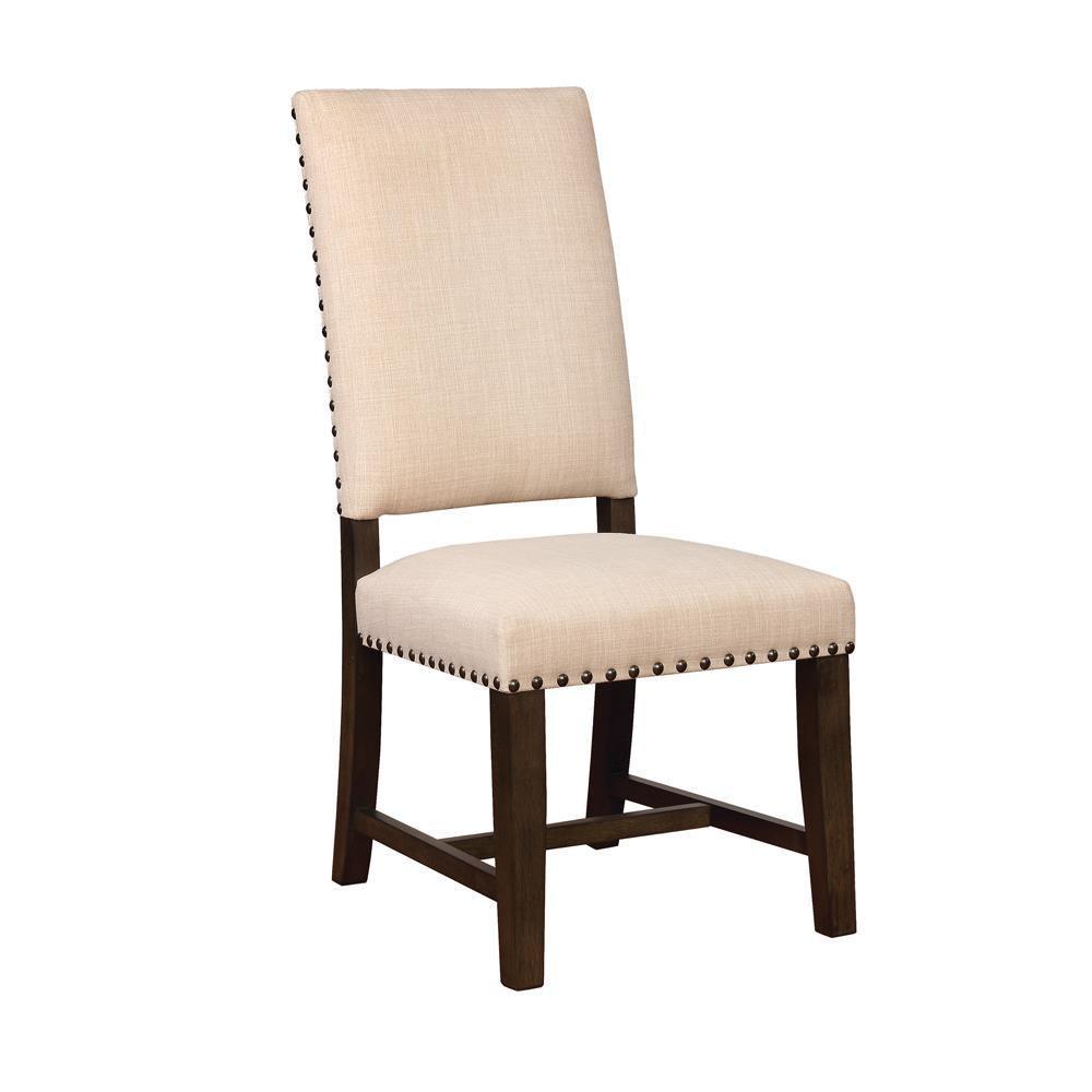Twain Upholstered Side Chairs Beige (Set Of 2) - Ella Furniture