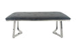 Beaufort Upholstered Tufted Bench Dark Grey - Ella Furniture