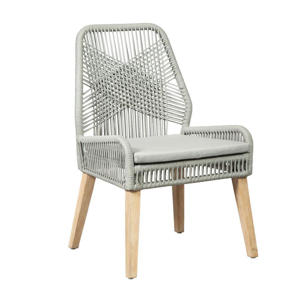 Nakia Woven Back Side Chairs Grey (Set Of 2) - Ella Furniture