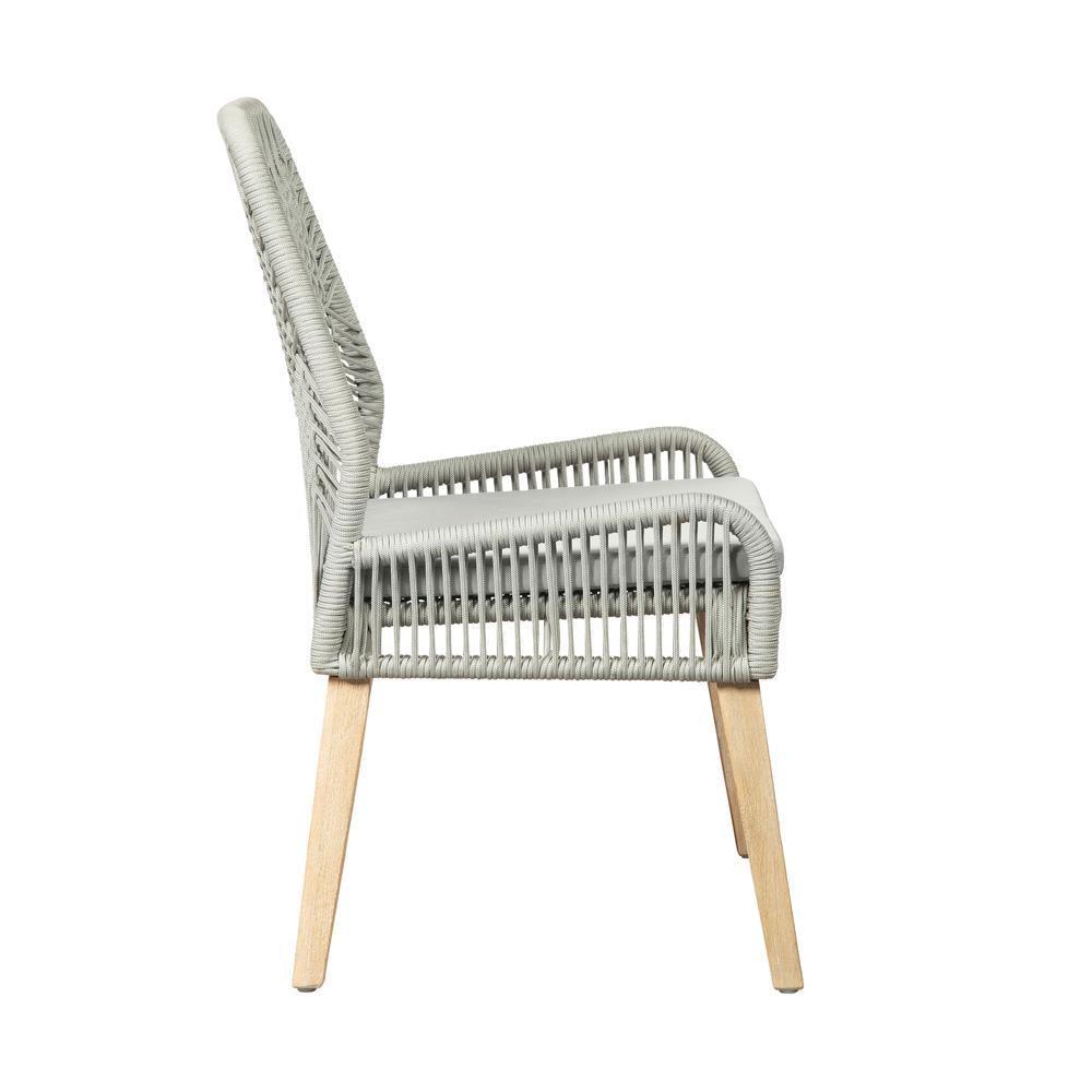Nakia Woven Back Side Chairs Grey (Set Of 2) - Ella Furniture