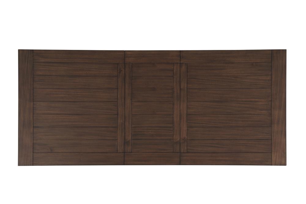 Madelyn Dining Table With Extension Leaf Dark Cocoa And Coastal White - Ella Furniture