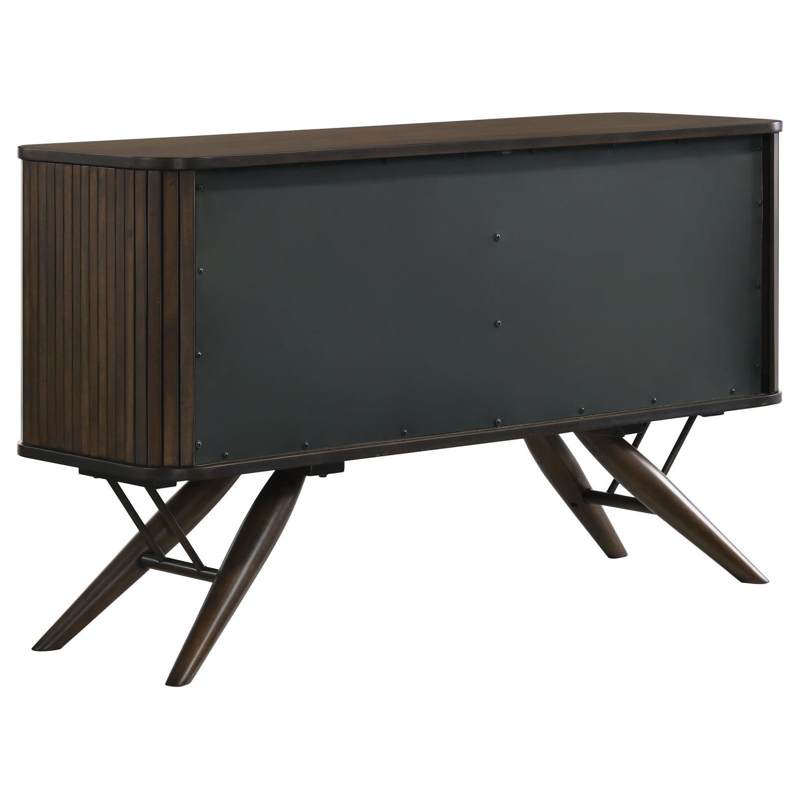 Wes 2-Door Rectangular Server Dark Walnut - Ella Furniture