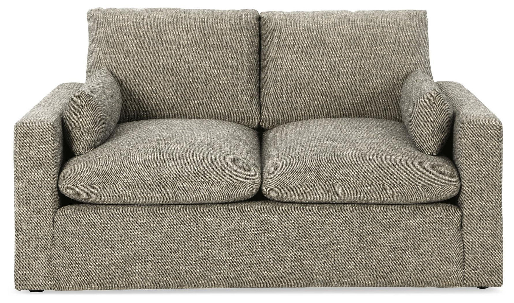 Dramatic Granite Chenille Loveseat - Ella Furniture