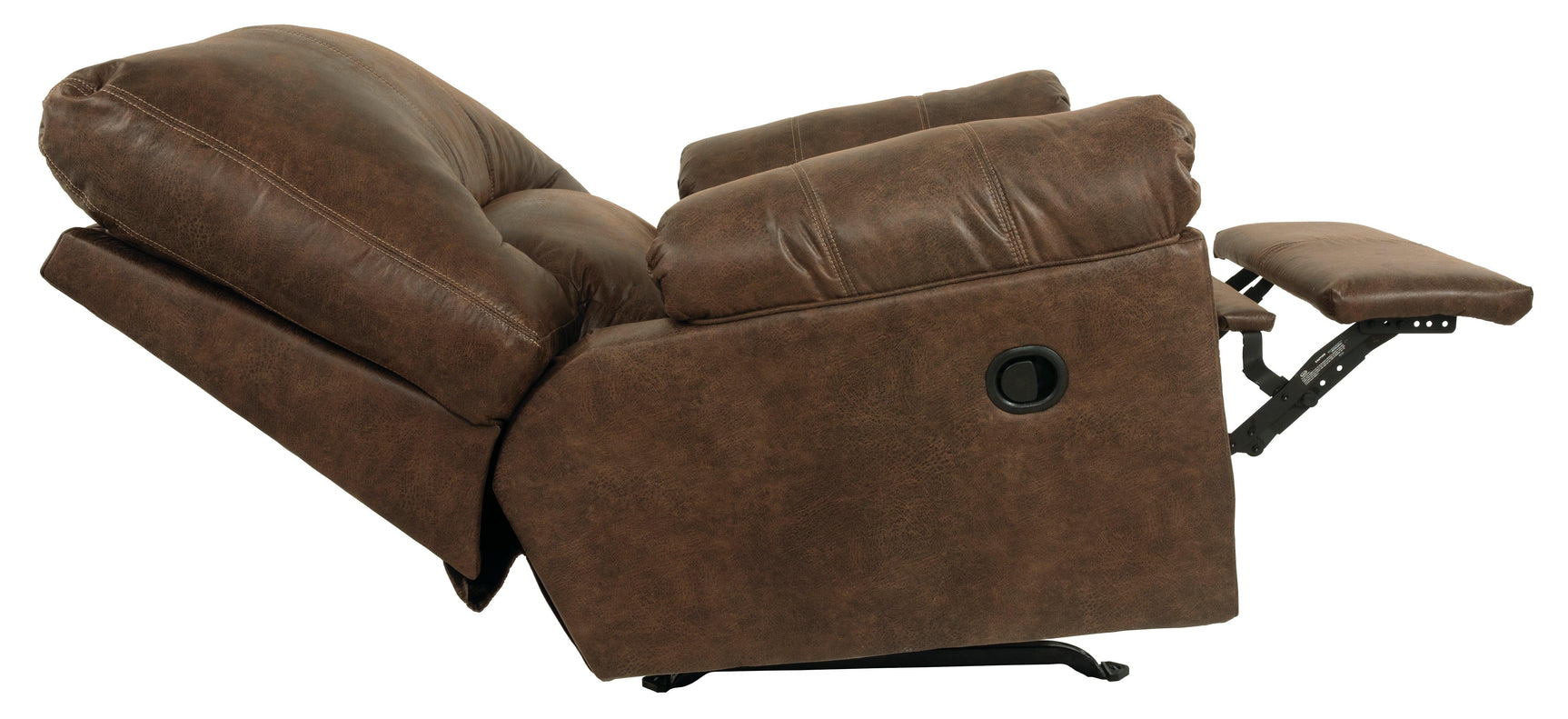 Bladen Coffee Faux Leather Recliner - Ella Furniture