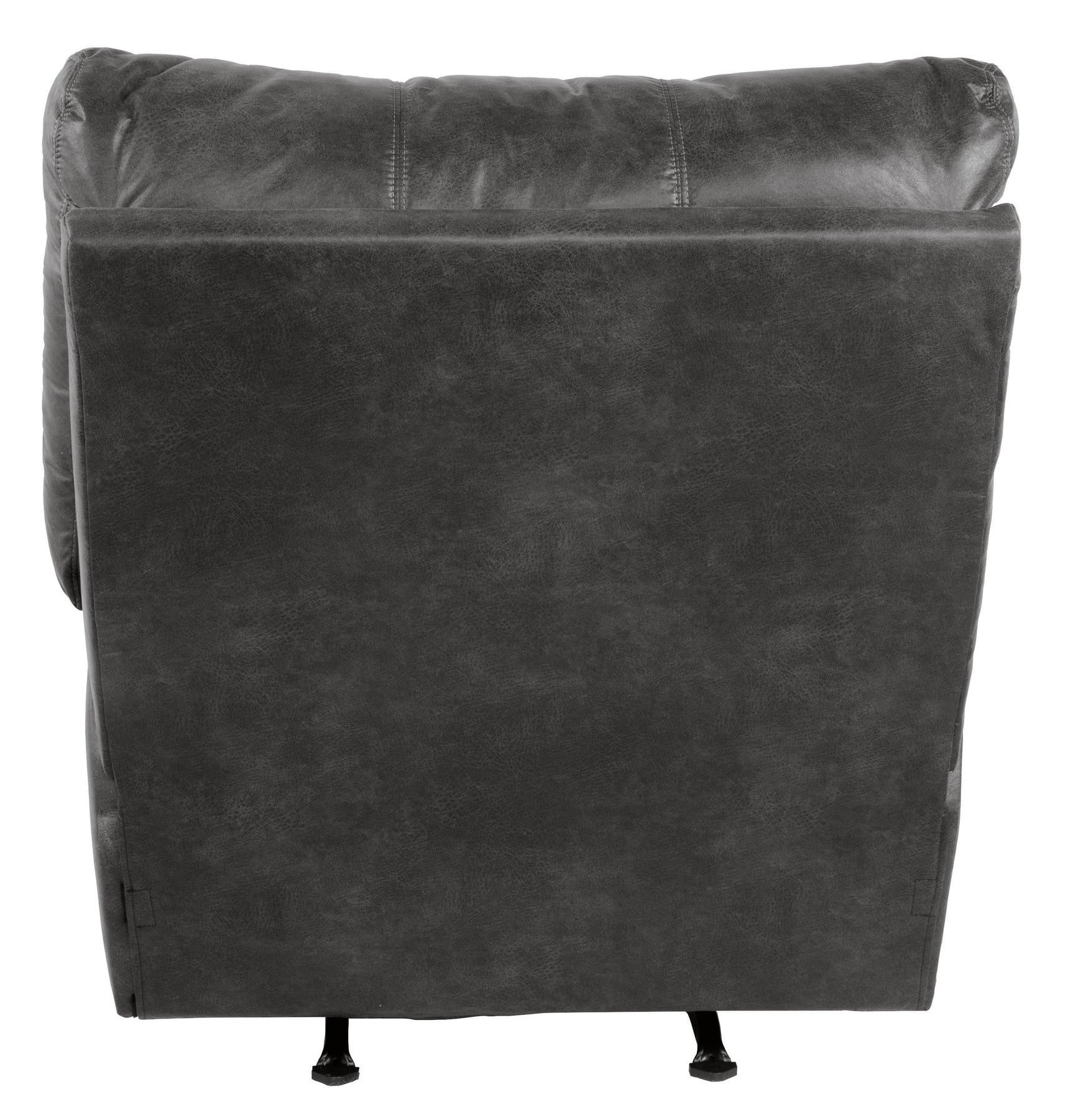 Bladen Slate Faux Leather Recliner - Ella Furniture