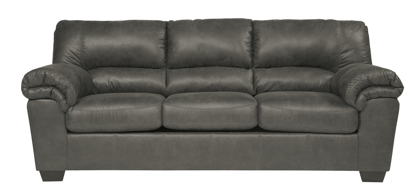 Bladen Slate Faux Leather Sofa - Ella Furniture