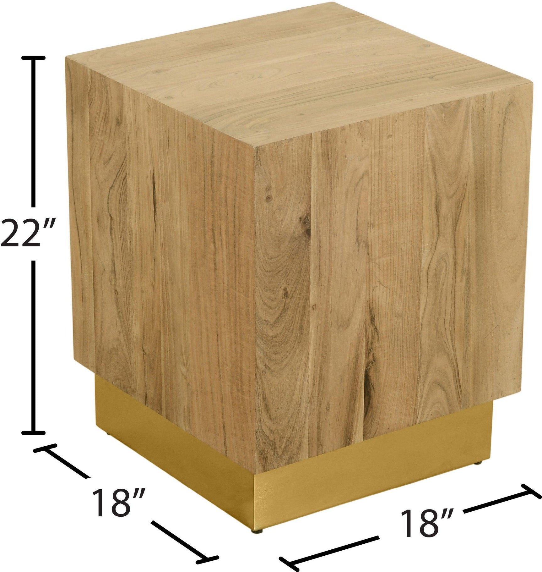 Acacia Gold End Table - Ella Furniture