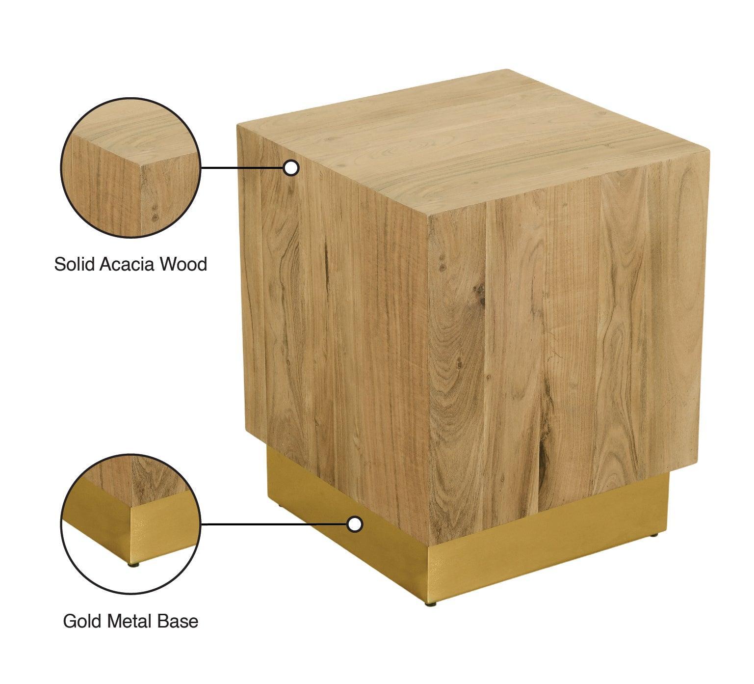 Acacia Gold End Table - Ella Furniture