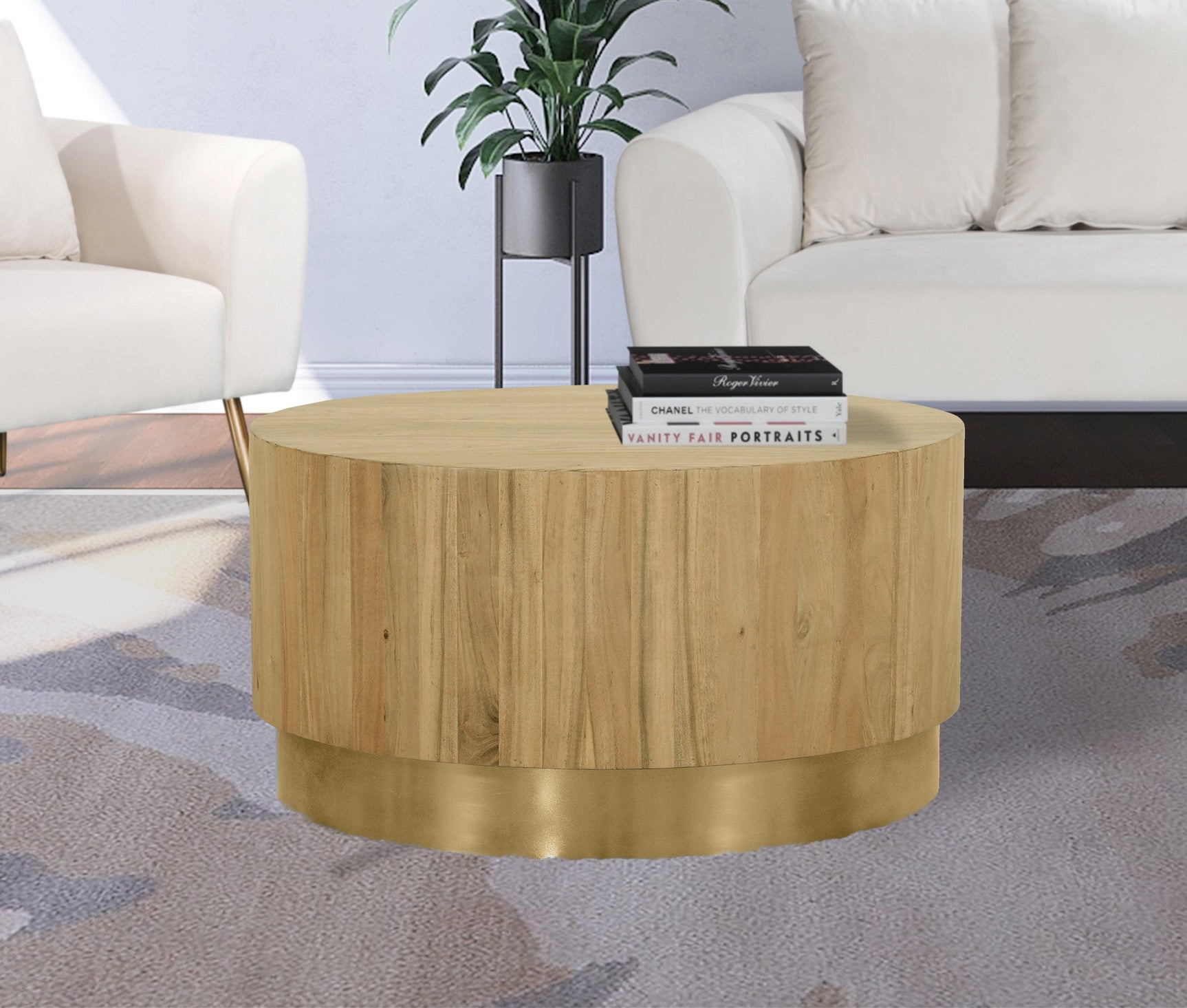 Acacia Gold Coffee Table 246-Ct - Ella Furniture