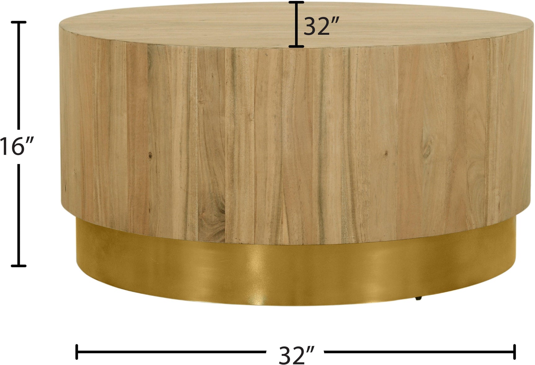 Acacia Gold Coffee Table 246-Ct - Ella Furniture