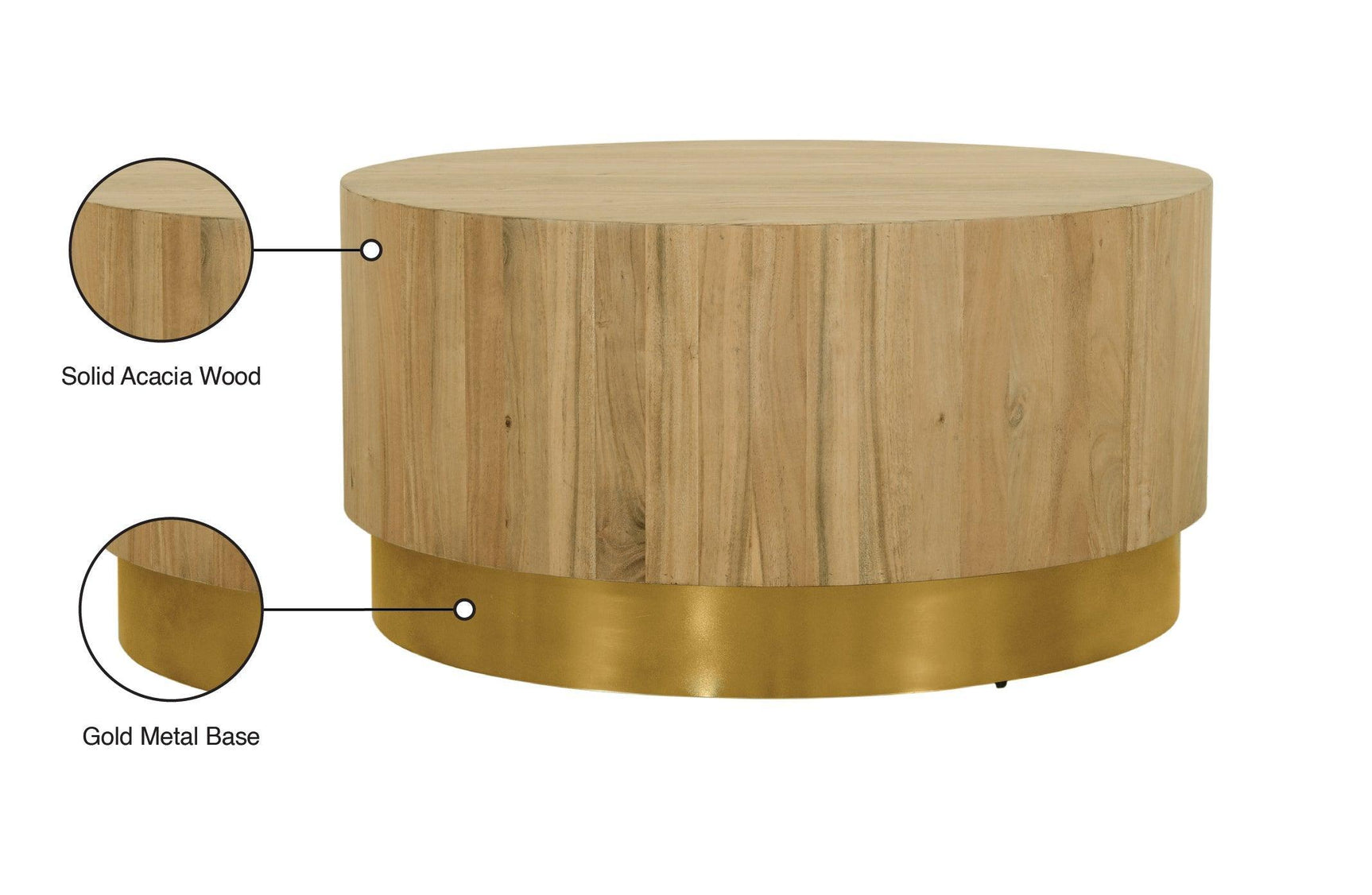 Acacia Gold Coffee Table 246-Ct - Ella Furniture