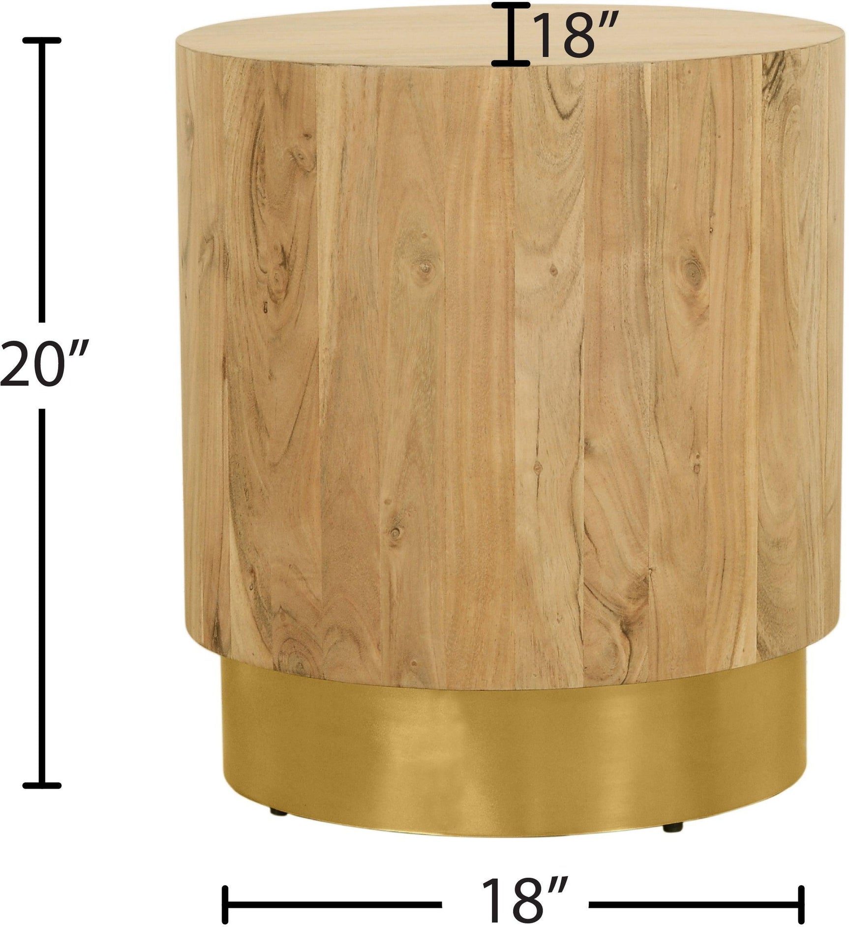 Acacia Gold End Table 246-Et - Ella Furniture