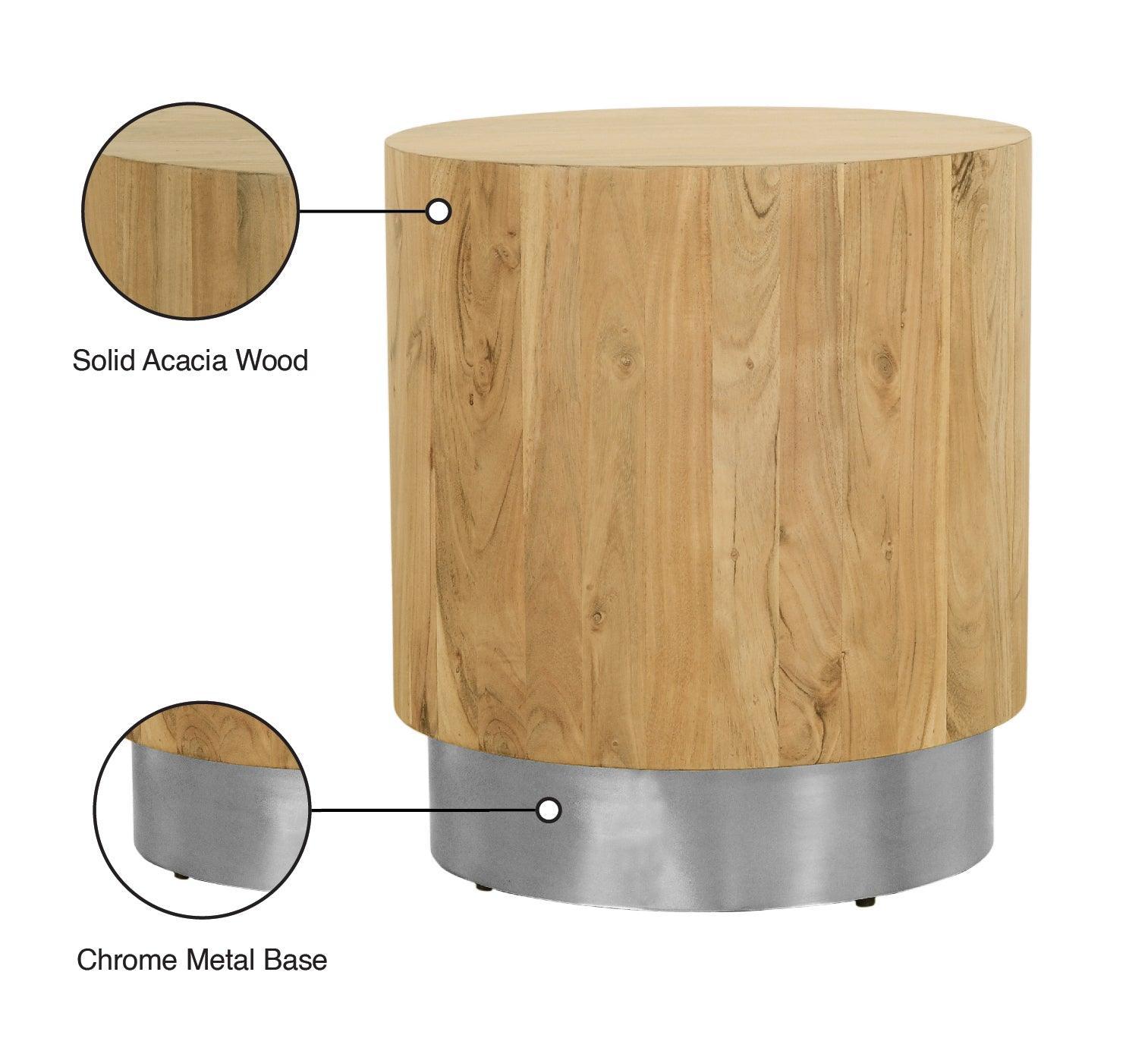 Acacia Silver End Table 247-Et - Ella Furniture