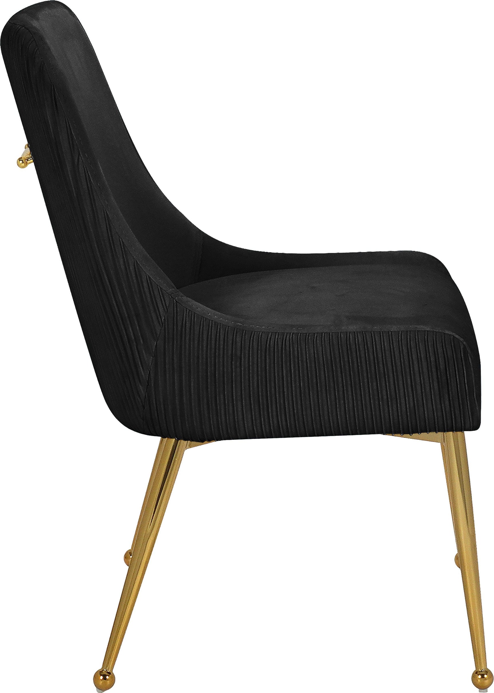 Ace Black Velvet Dining Chair - Ella Furniture