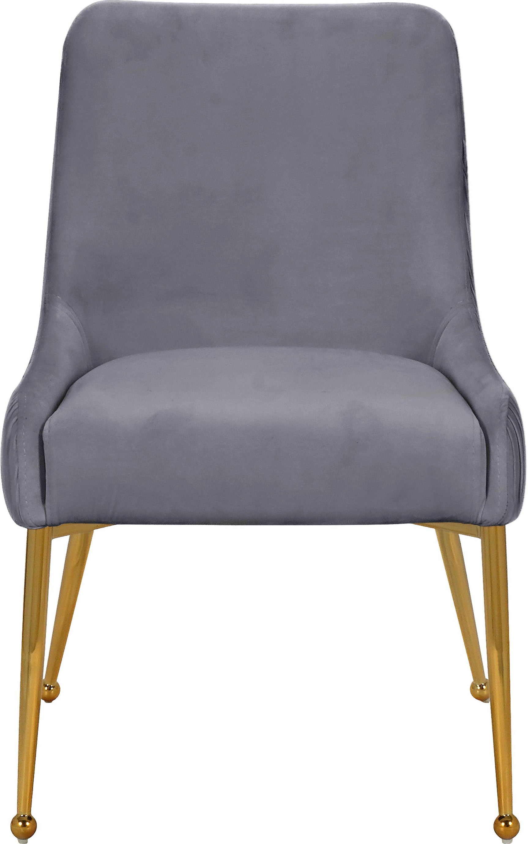 Ace Grey Velvet Dining Chair - Ella Furniture