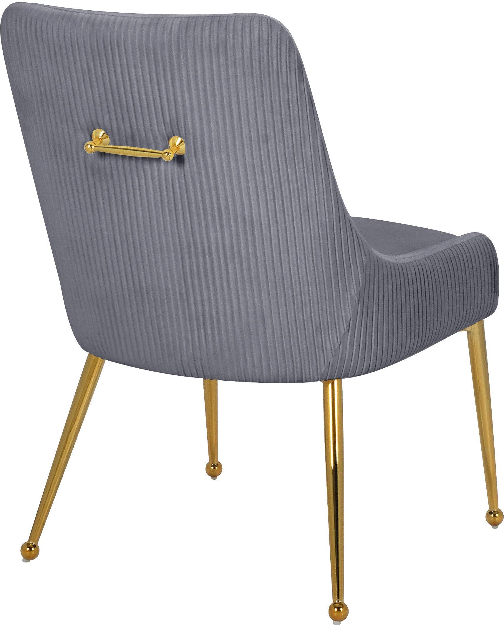Ace Grey Velvet Dining Chair - Ella Furniture