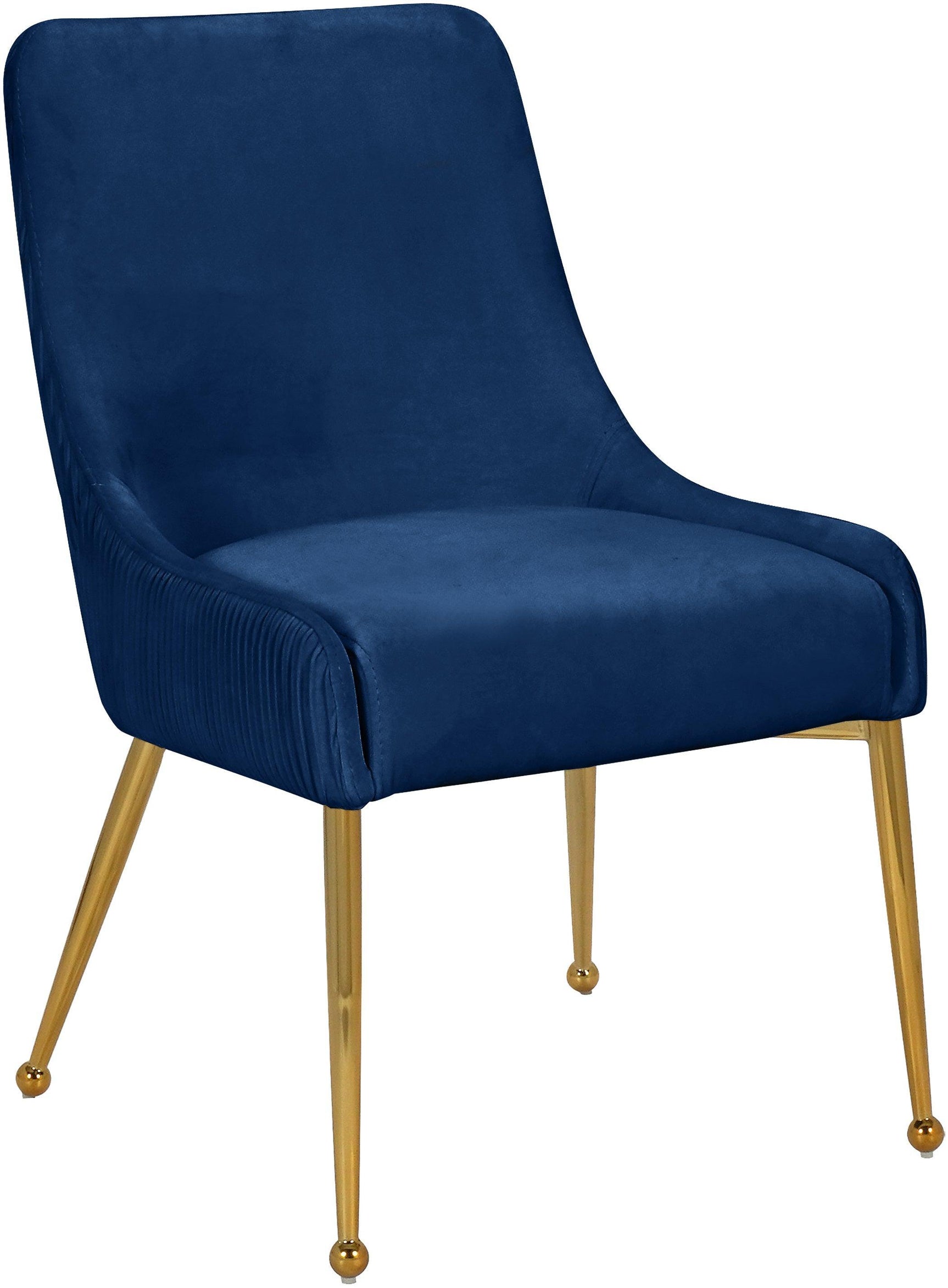 Ace Blue Velvet Dining Chair - Ella Furniture