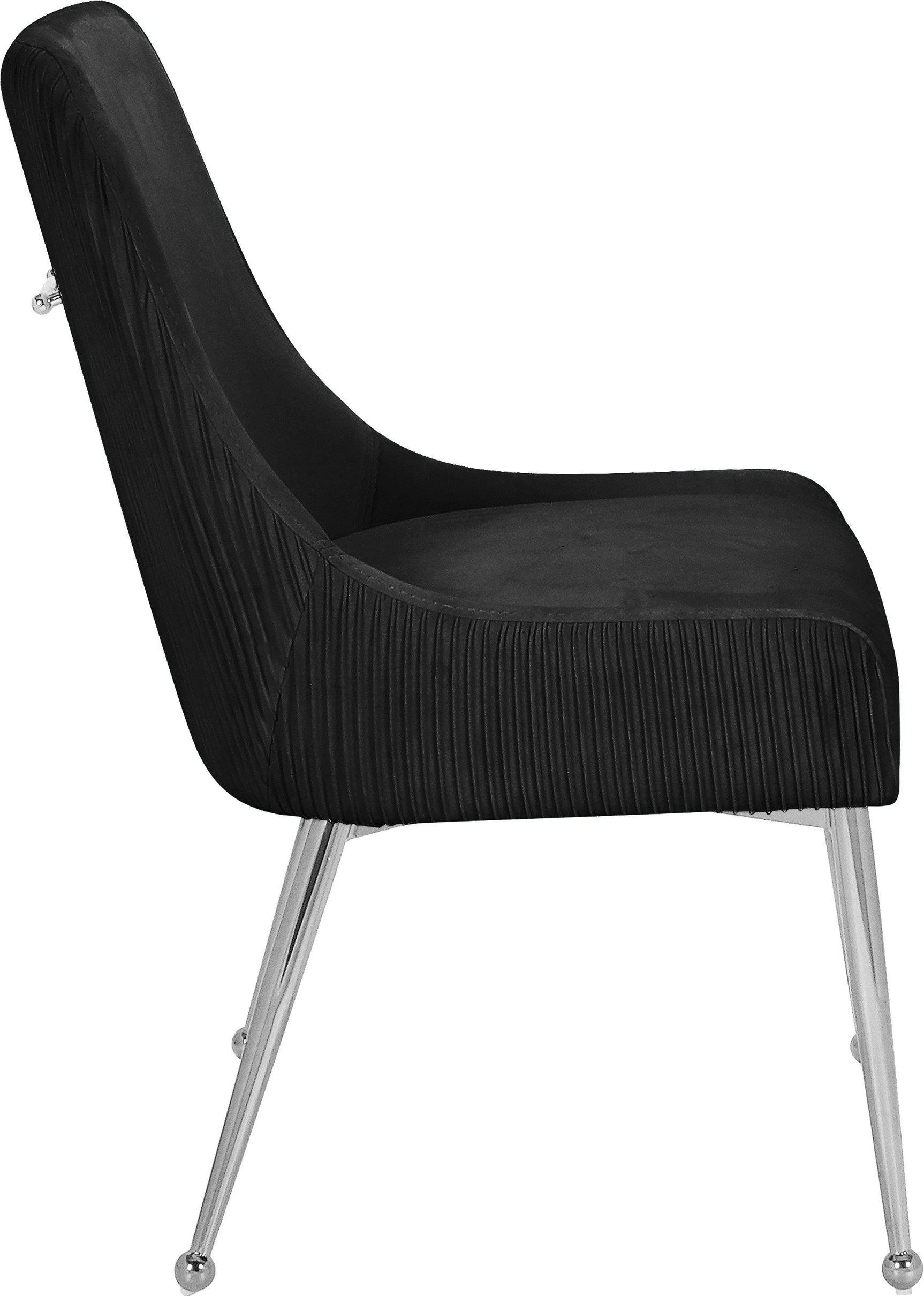 Ace Black Velvet Dining Chair 856Black - Ella Furniture