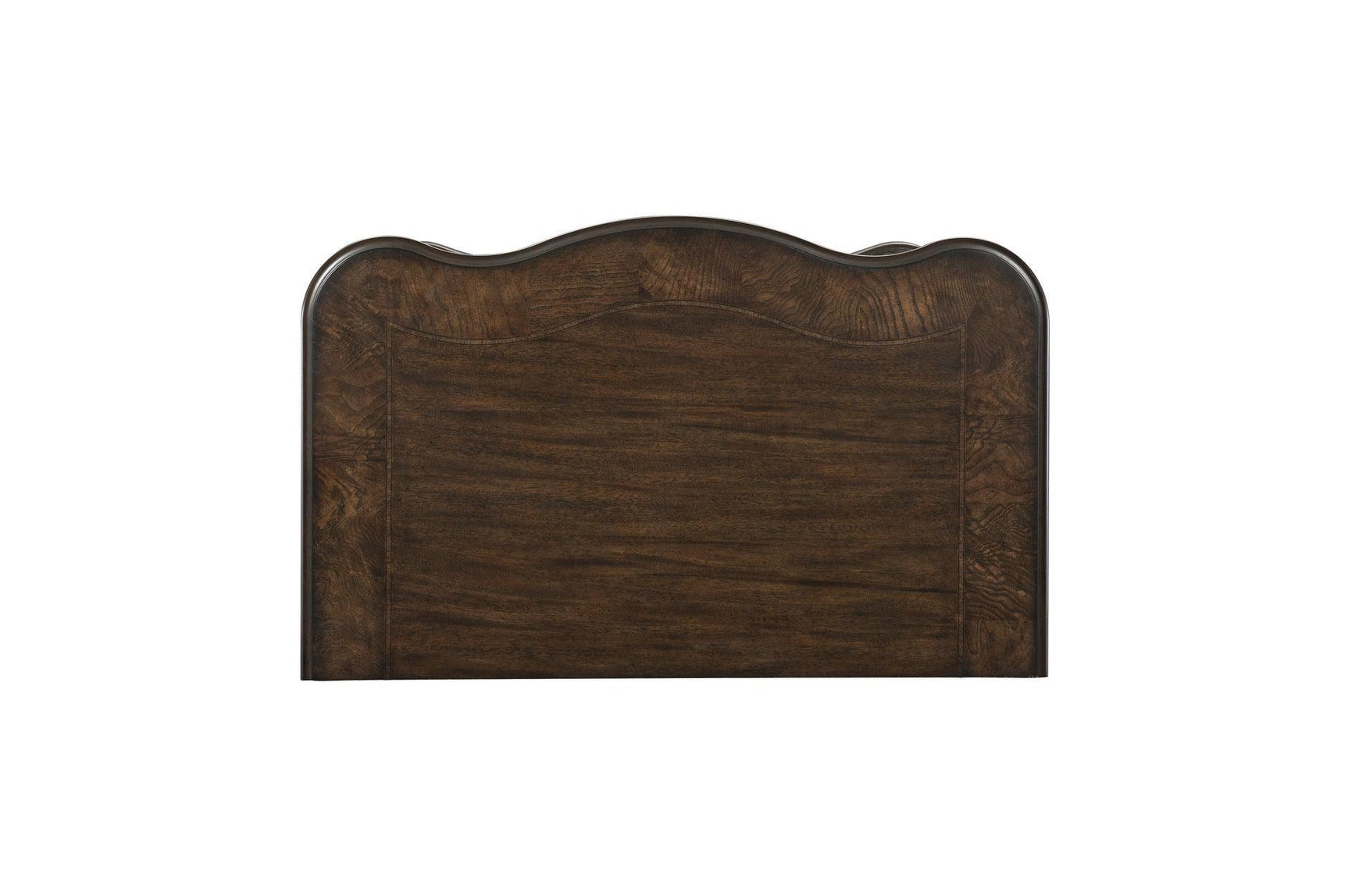 Beddington Dark Cherry Traditional Faux Leather Upholstered Tufted Sleigh Bedroom Set - Ella Furniture