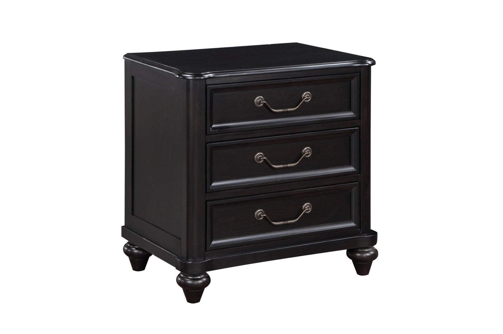 Herman Charcoal Brown Modern Contemporary Traditional Solid Wood Upholstered Bedroom Set - Ella Furniture