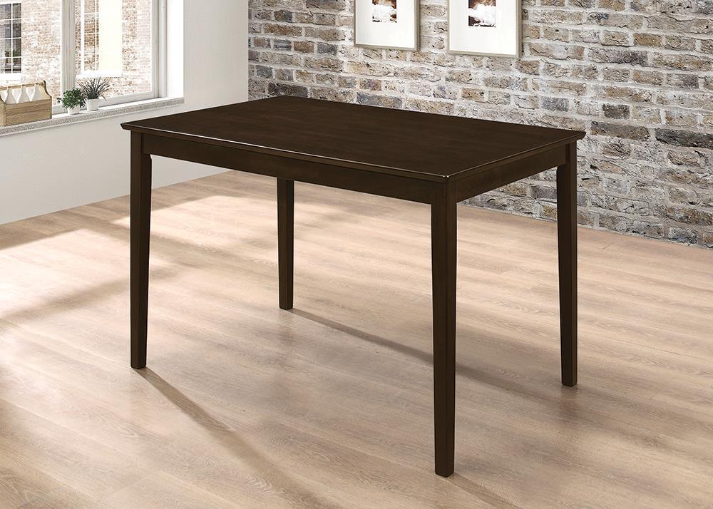 G150232 Cappuccino And Dark Brown Rectangular Dining Room Set - Ella Furniture