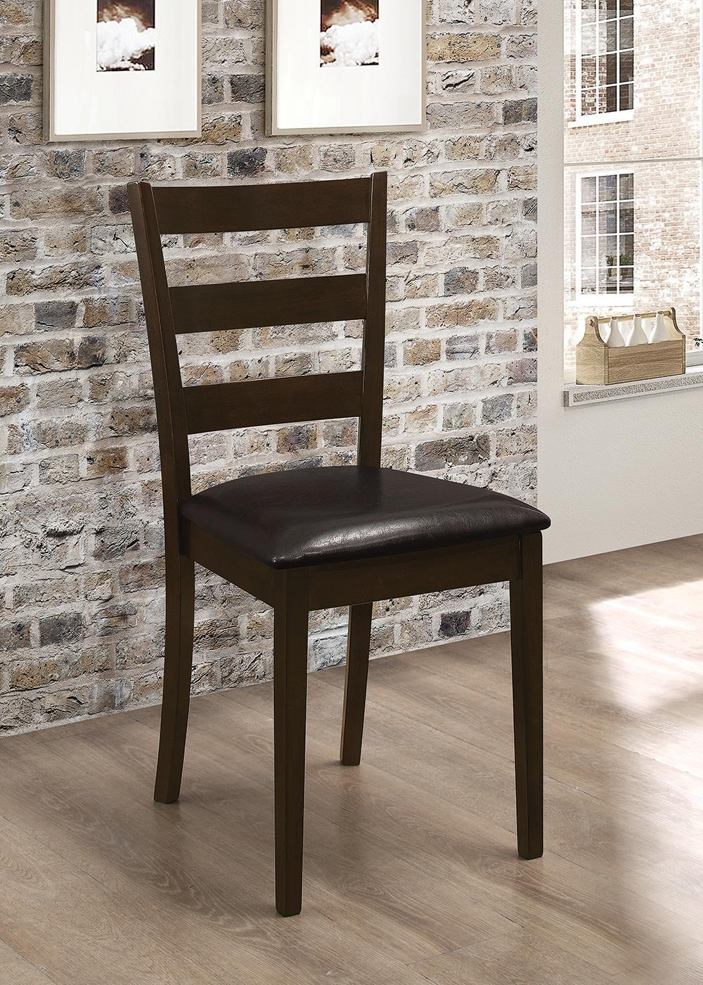 G150232 Cappuccino And Dark Brown Rectangular Dining Room Set - Ella Furniture
