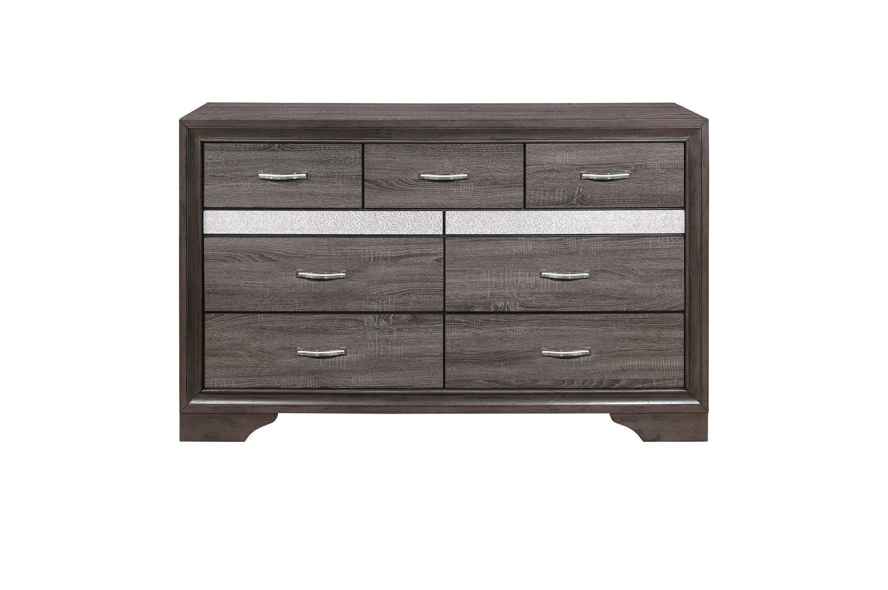 Luster Gray Modern Contemporary Solid Wood Faux Leather Upholstered Storage Platform Bed - Ella Furniture