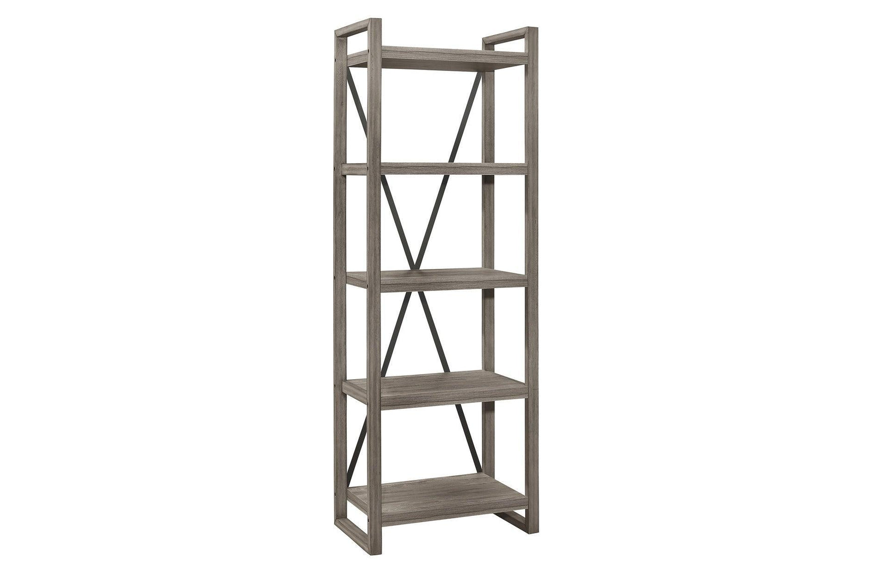 Bainbridge Gray Transitional Melamine Laminate Weathered Gray Wood Storage TV Stand - Ella Furniture