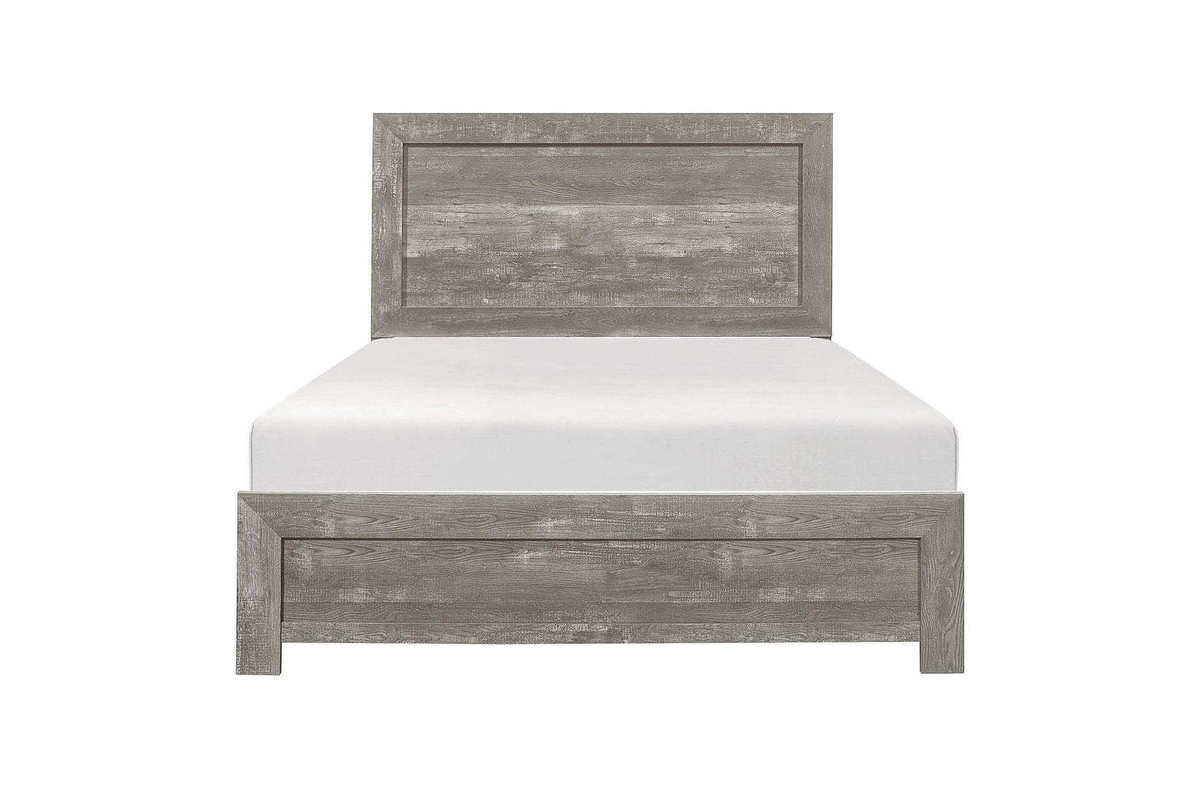Corbin Gray Modern Contemporary Faux Wood And Veneers Youth Panel Bedroom Set - Ella Furniture