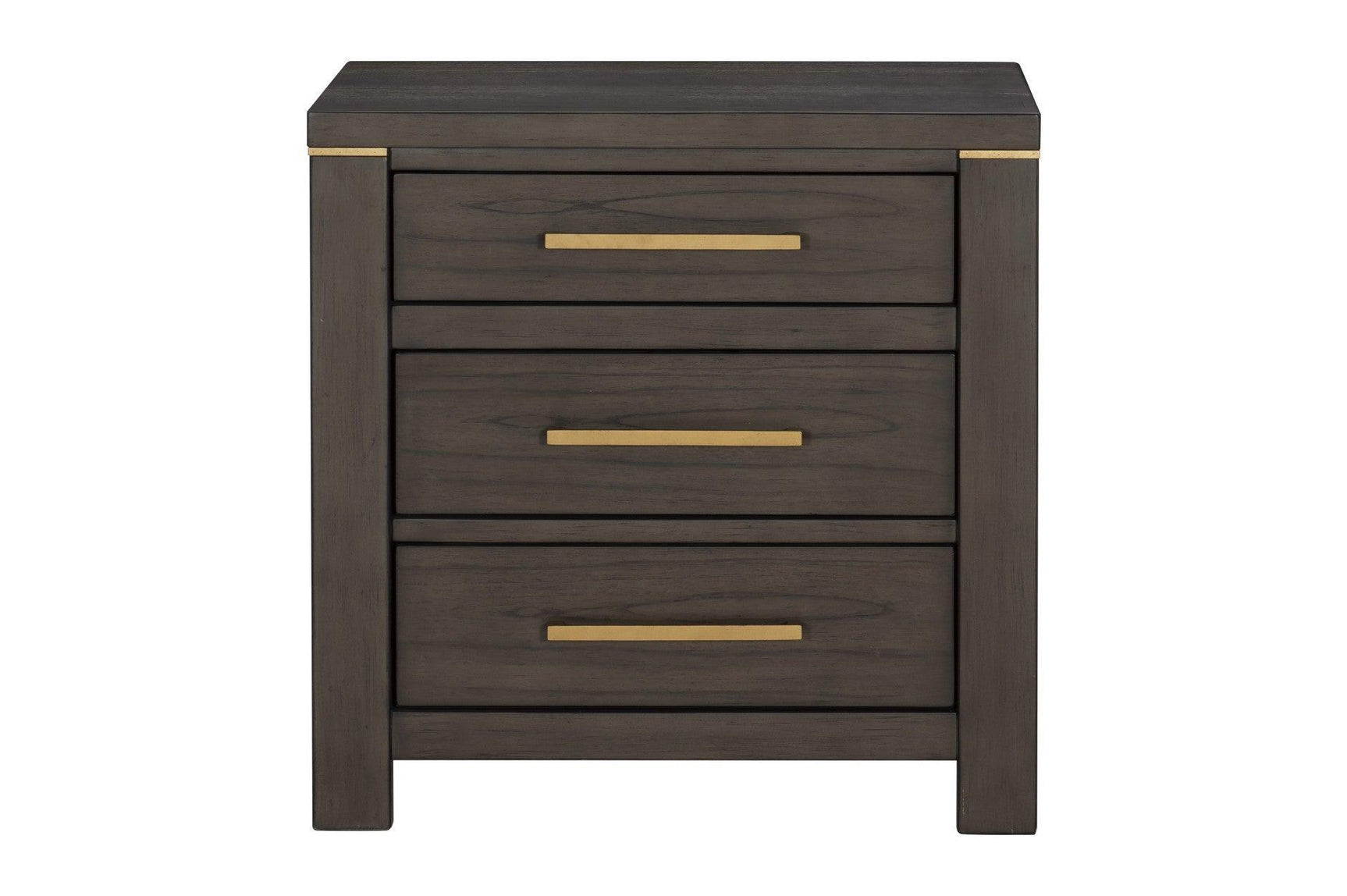 Scarlett Brownish Gray Modern Contemporary Solid Wood Fabric Upholstered Panel Bedroom Set - Ella Furniture