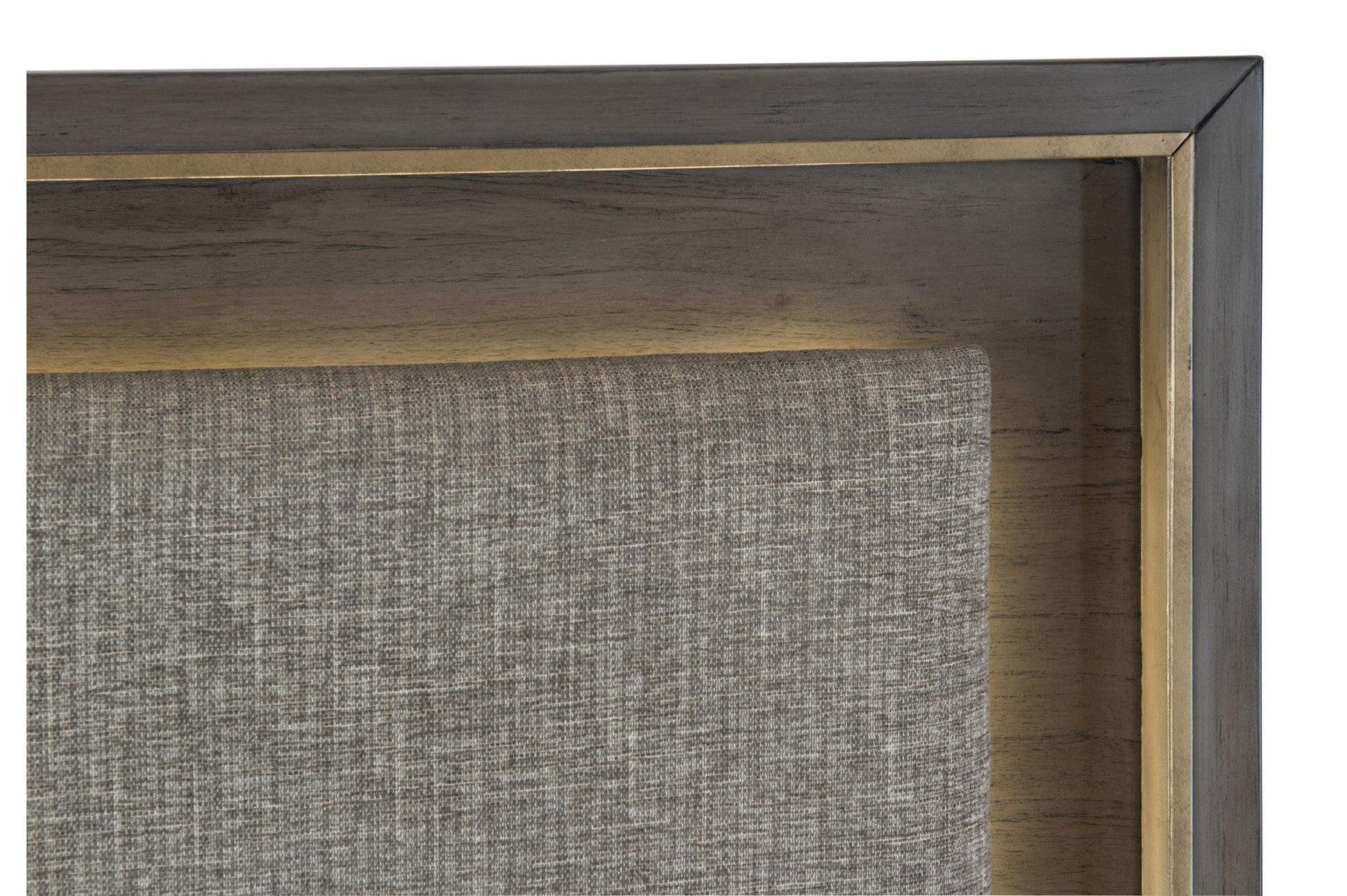 Scarlett Brownish Gray Modern Contemporary Solid Wood Fabric Upholstered Panel Bedroom Set - Ella Furniture
