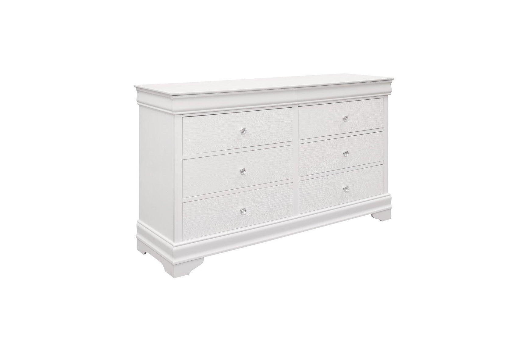 Lana White Contemporary Solid Wood Faux Leather Upholstered Tufted Youth LED Panel Bedroom Set - Ella Furniture