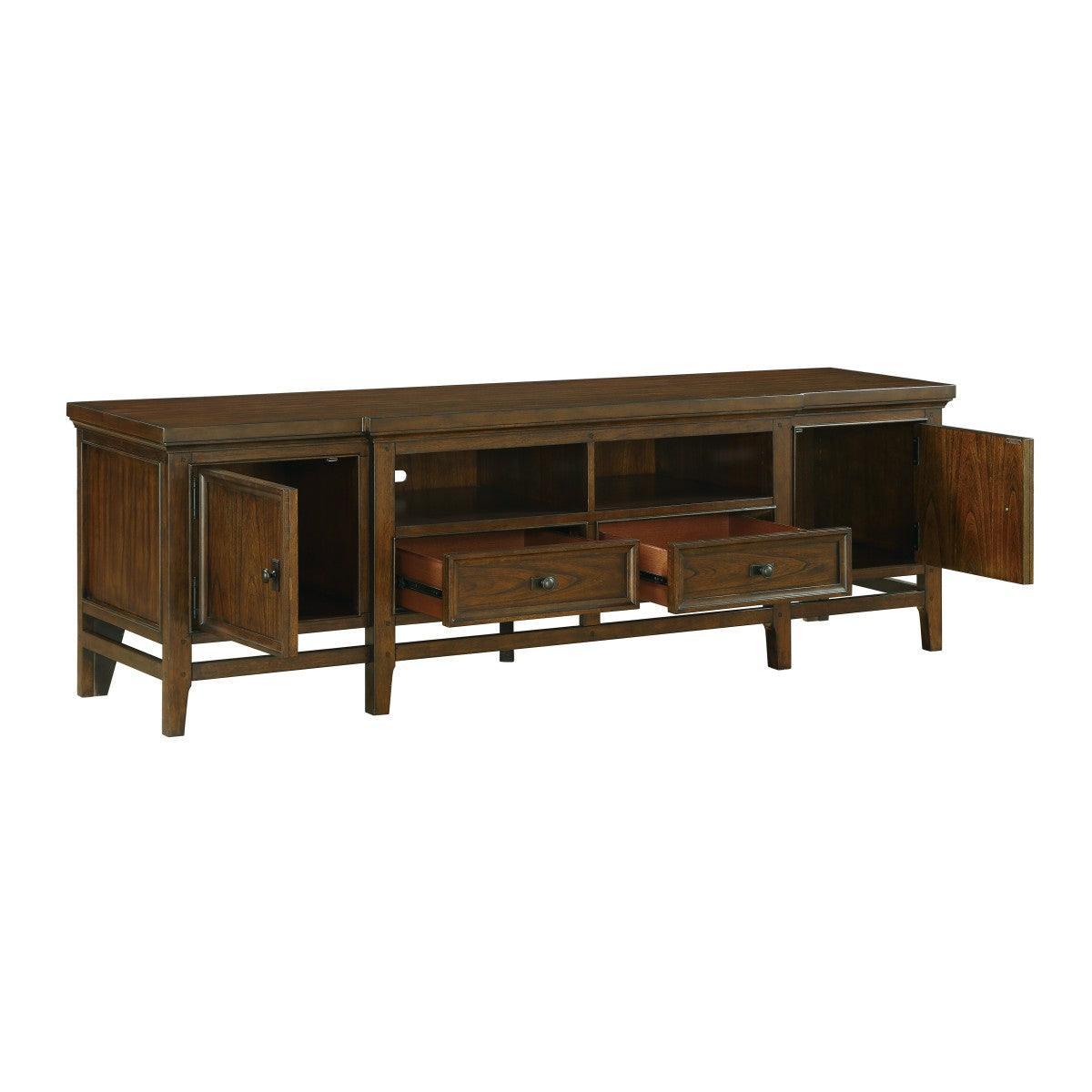 Frazier Park Brown Cherry Modern Contemporary Mindy Veneer, Wood And Engineered Wood Tv Stand - Ella Furniture