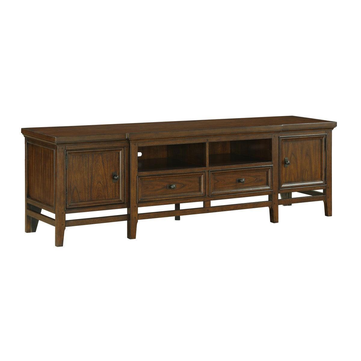 Frazier Park Brown Cherry Modern Contemporary Mindy Veneer, Wood And Engineered Wood Tv Stand - Ella Furniture