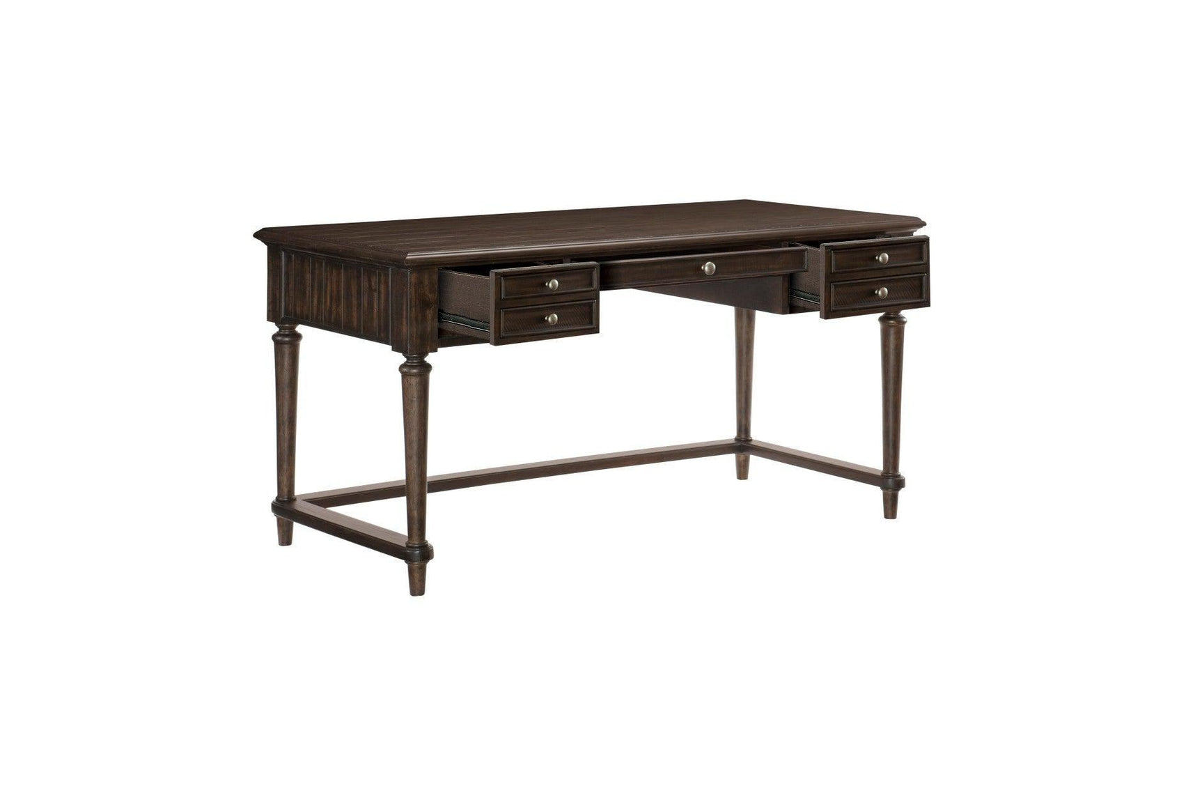 Cardano Charcoal Modern Tranisitional Traditional Acacia Solids And Veneers Writing Desk - Ella Furniture