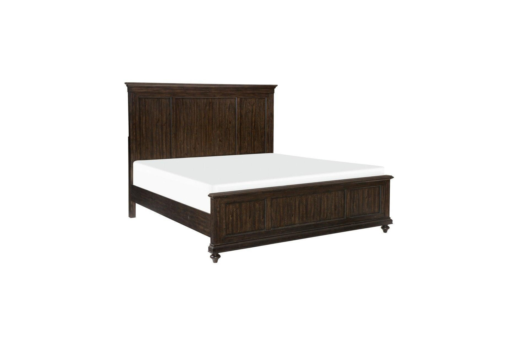 Cardano Driftwood Charcoal Modern Contemporary Acacia Solid Wood Panel Bedroom Set - Ella Furniture