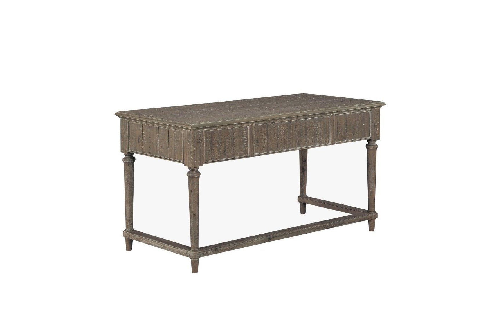 Cardano Light Modern Traditional Transitional Brown Acacia Solids And Veneers Writing Desk - Ella Furniture