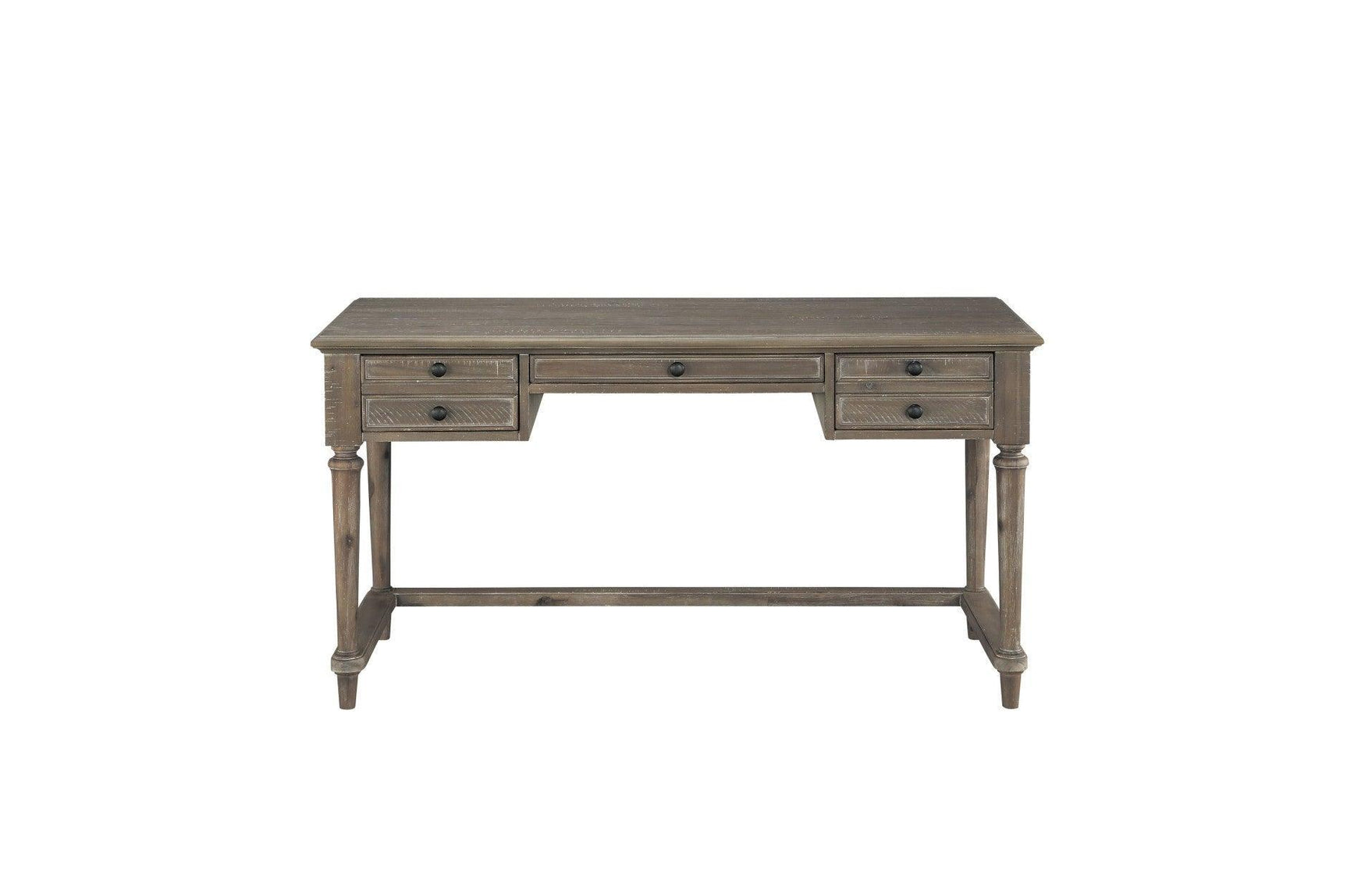 Cardano Light Modern Traditional Transitional Brown Acacia Solids And Veneers Writing Desk - Ella Furniture