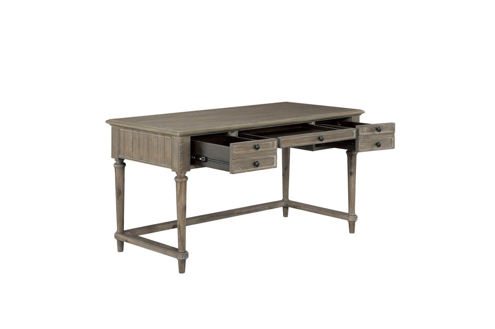 Cardano Light Modern Traditional Transitional Brown Acacia Solids And Veneers Writing Desk - Ella Furniture