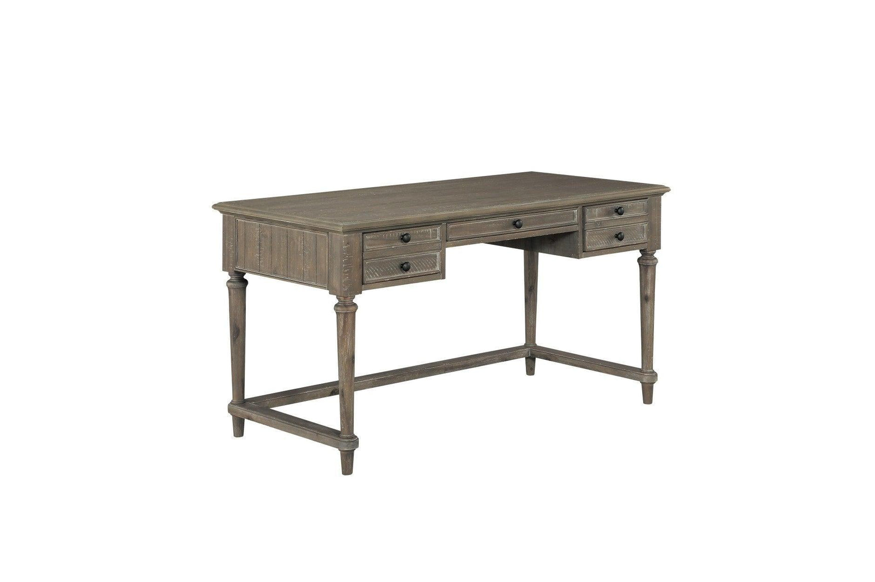 Cardano Light Modern Traditional Transitional Brown Acacia Solids And Veneers Writing Desk - Ella Furniture