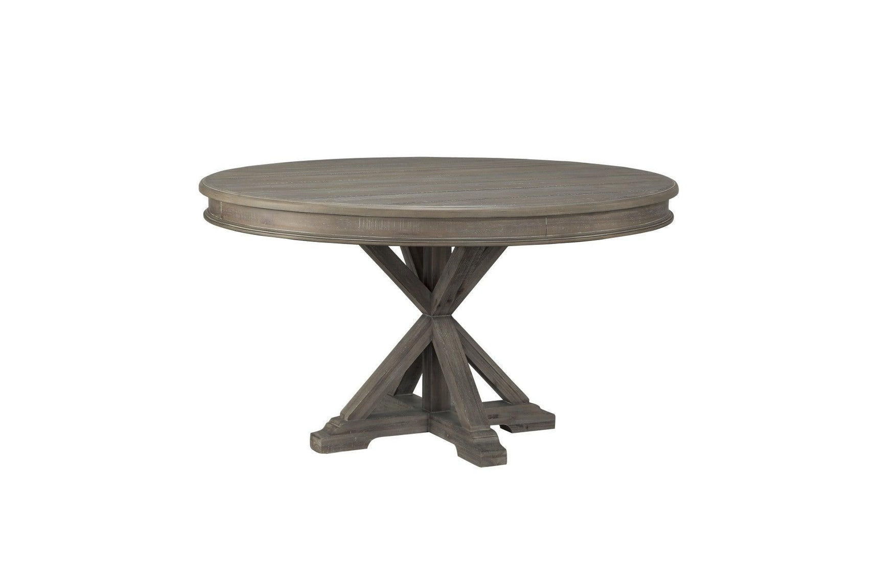 Cardano Brown Modern Traditional Solid Wood Fabric Upholstery Seat Round Dining Room Set - Ella Furniture