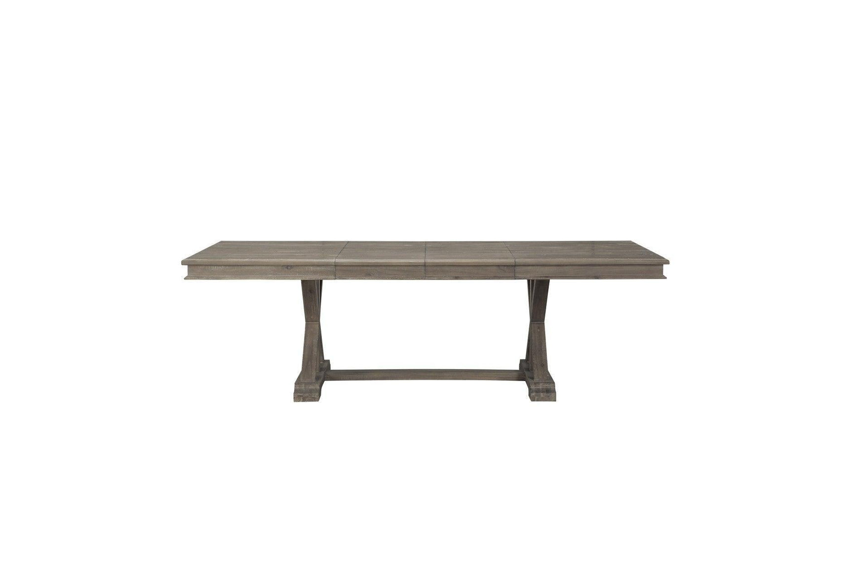 Cardano Brown Traditional Solid Wood, Veneers Fabric Upholstery Seat Rectangular Dining Room Set - Ella Furniture