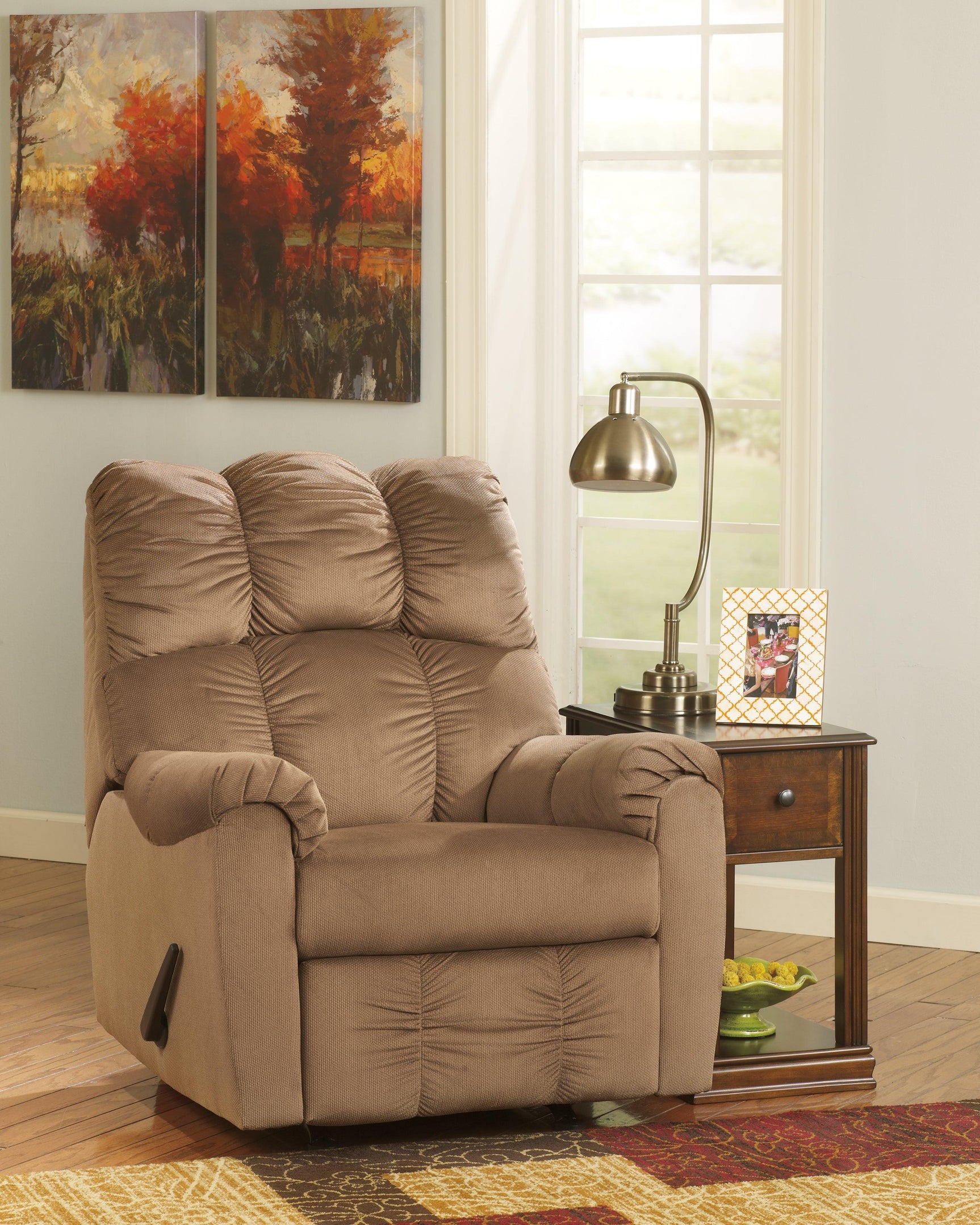 Breegin Brown Chairside End Table T007-527 - Ella Furniture